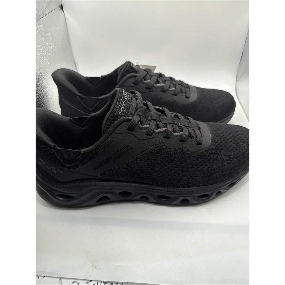 Skechers hands-free swift Fit men's Slip On Black No Bending Shoe. Size 9.5. New